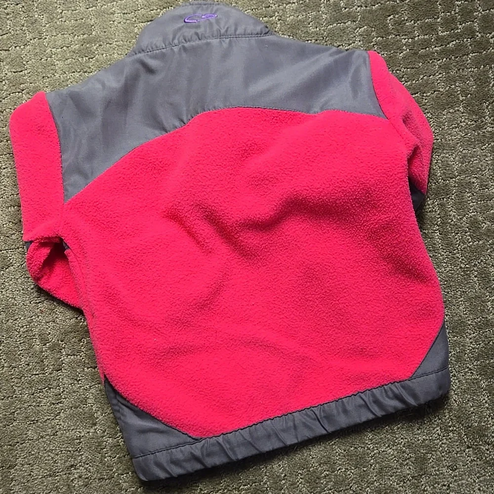 Children's Pink and Gray Fleece Jacket - Picture 4 of 5